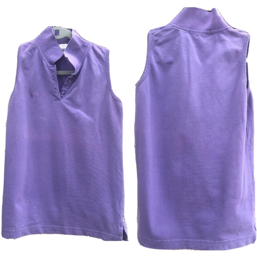 *FREE with Bundle* Purple Sleeveless Polo